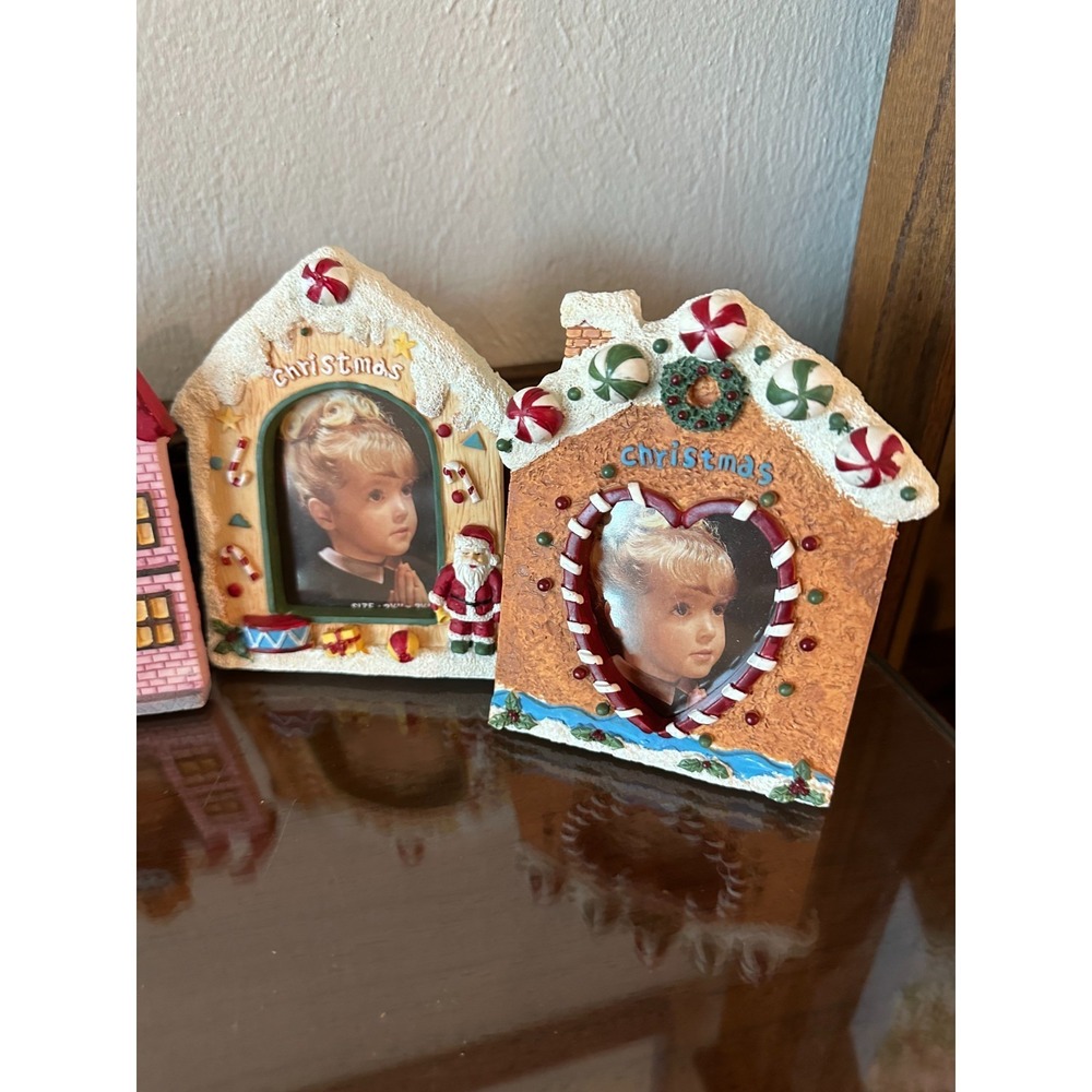 6 Christmas 3D Picture Picture Resin Frame Tree & Toys Fits 2.5x3.5 Photo - Picture 7 of 8